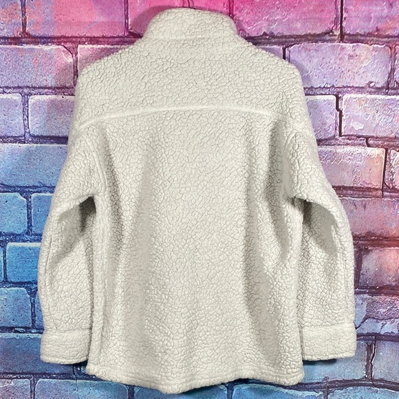 32 Degrees Heat Women’s Sherpa Fleece Jacket XS/S Cream Button-Up Teddy Coat - Picture 5 of 8